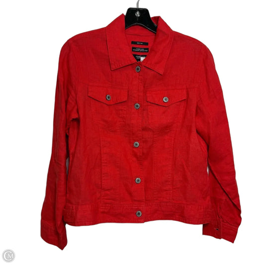 Jacket linen By Jones And Co In Red, Size: S