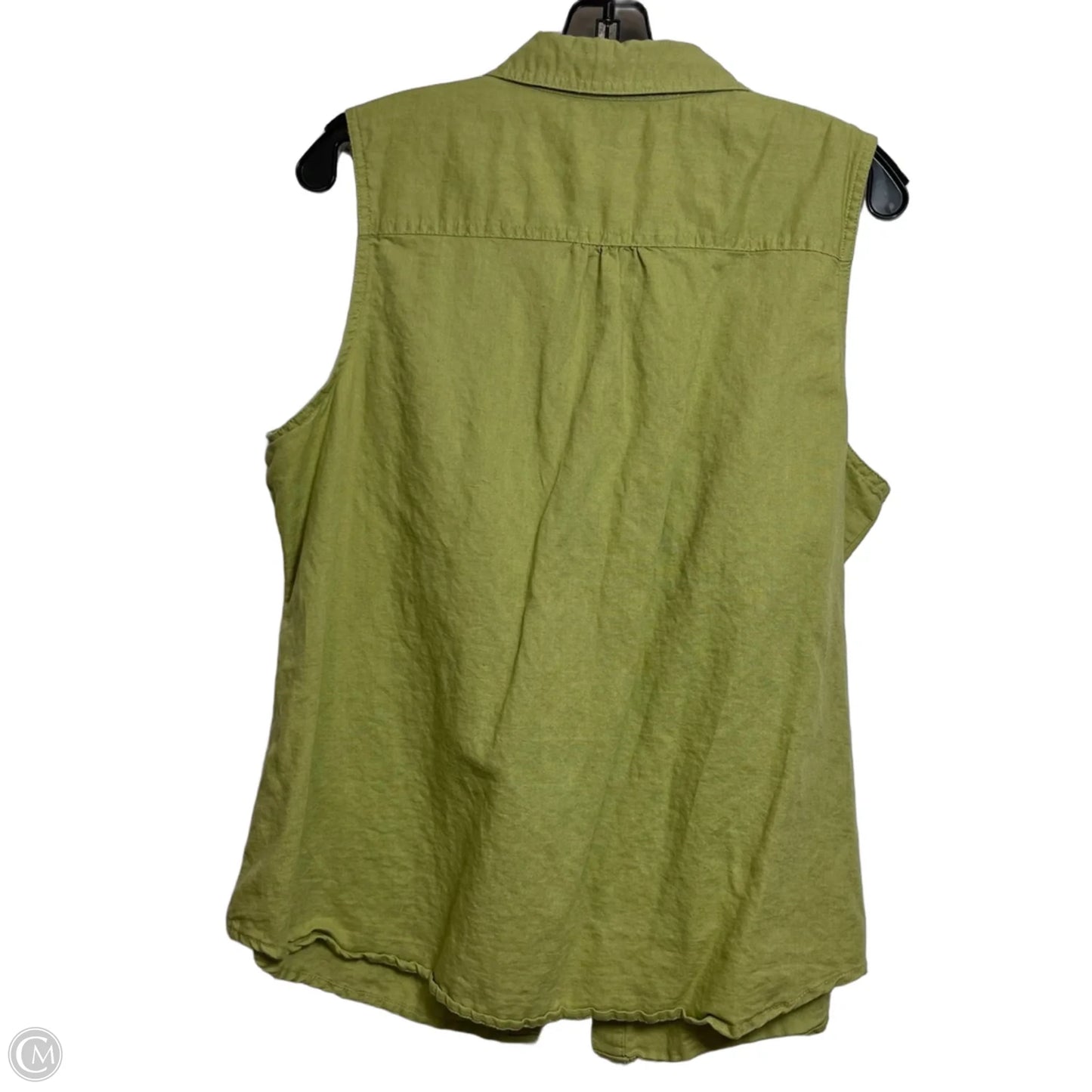 Top Sleeveless Basic By Liz Claiborne In Green, Size: Xl