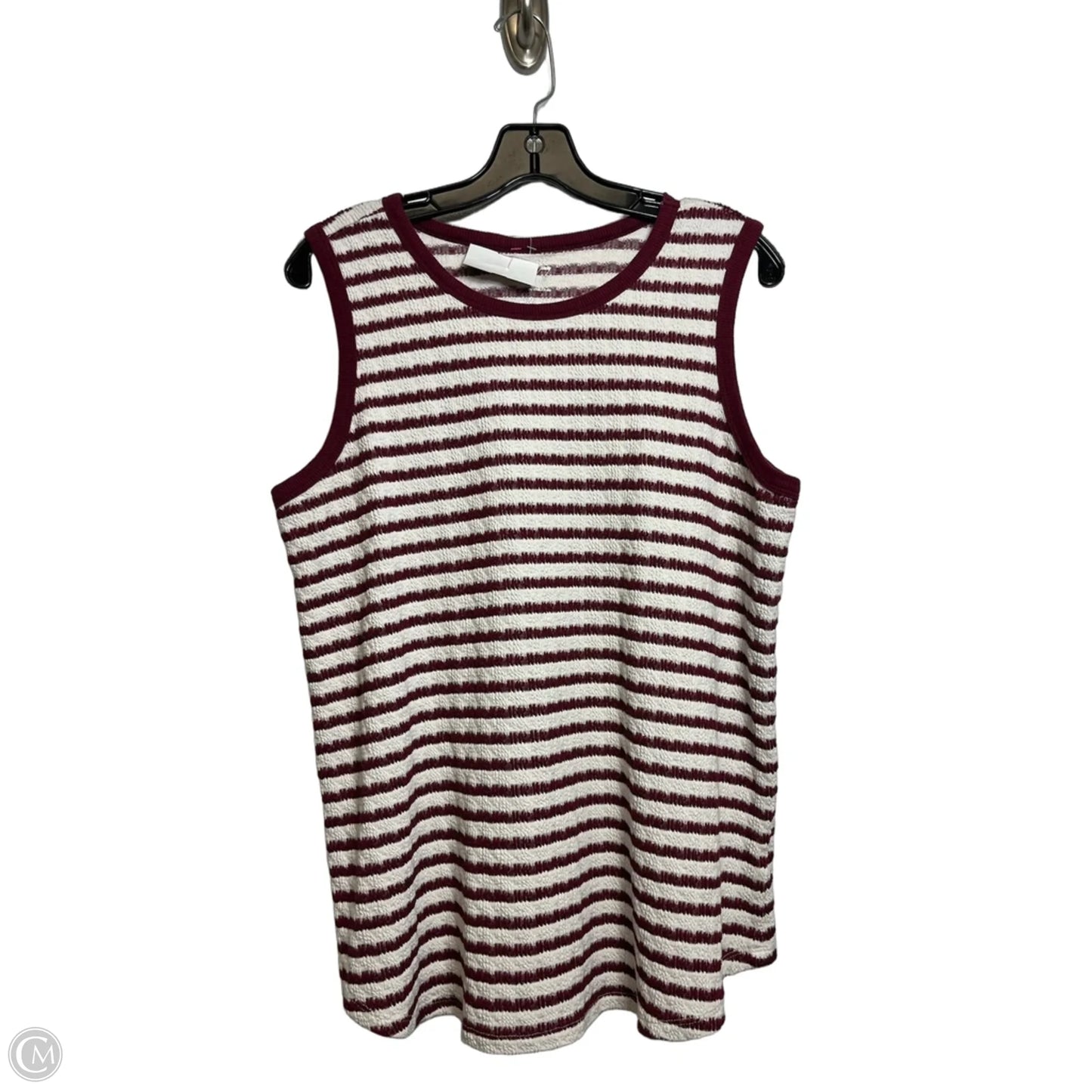 Top Sleeveless By Maurices In Striped Pattern, Size: Xl