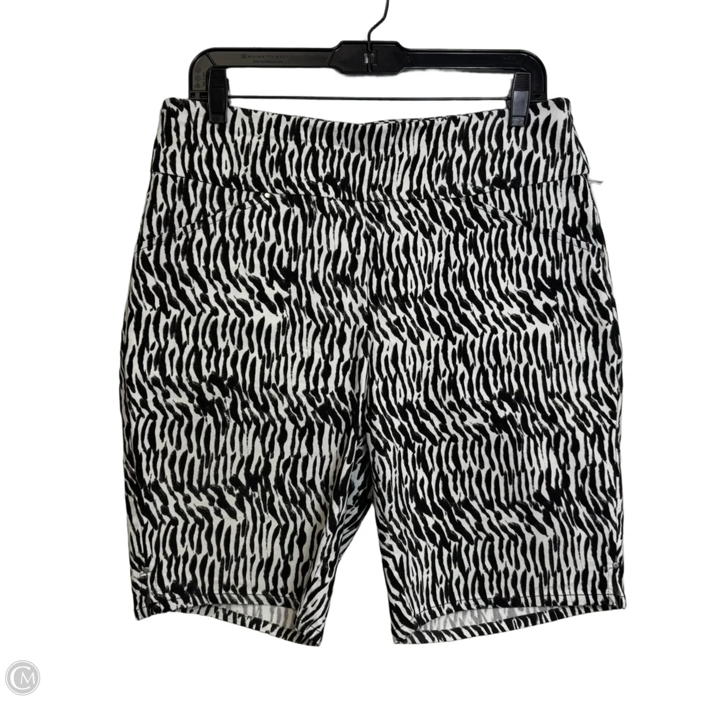 Shorts By Inc In Black & White, Size: 10