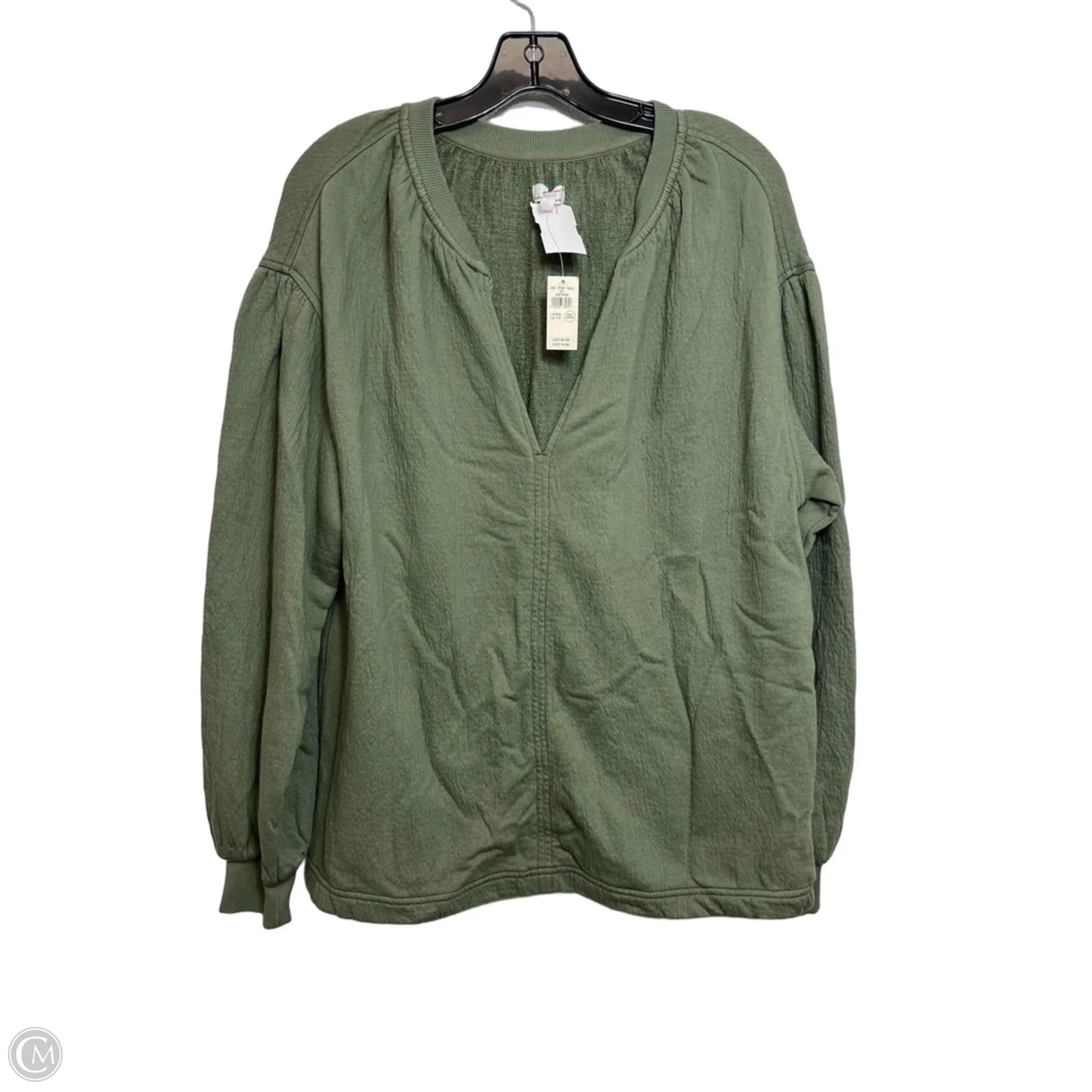 Top Long Sleeve By Aerie In Green, Size: Xxs