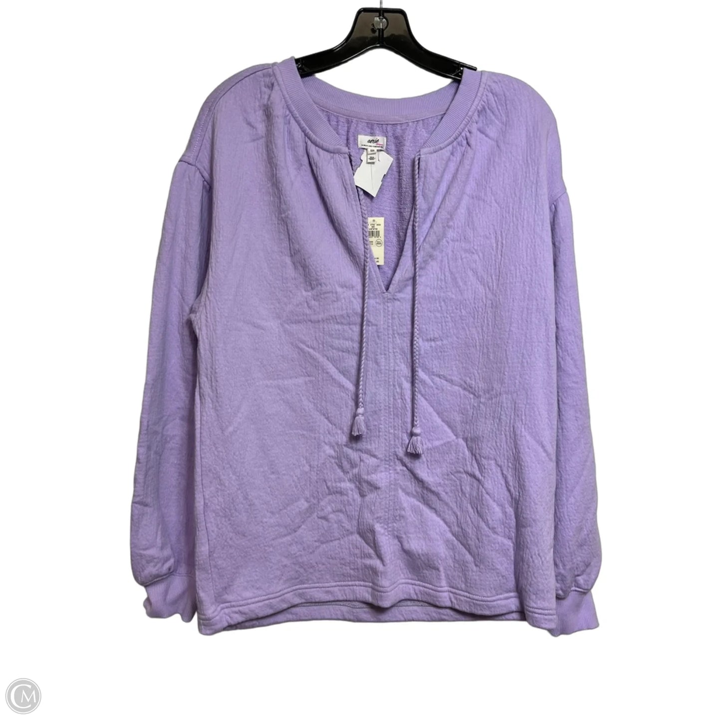 Top Long Sleeve By Aerie In Purple, Size: Xs