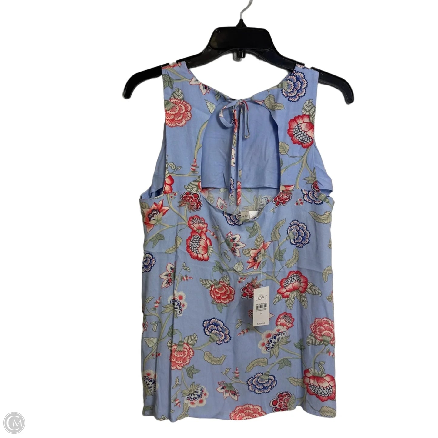 Top Sleeveless Basic By Loft In Floral Print, Size: M