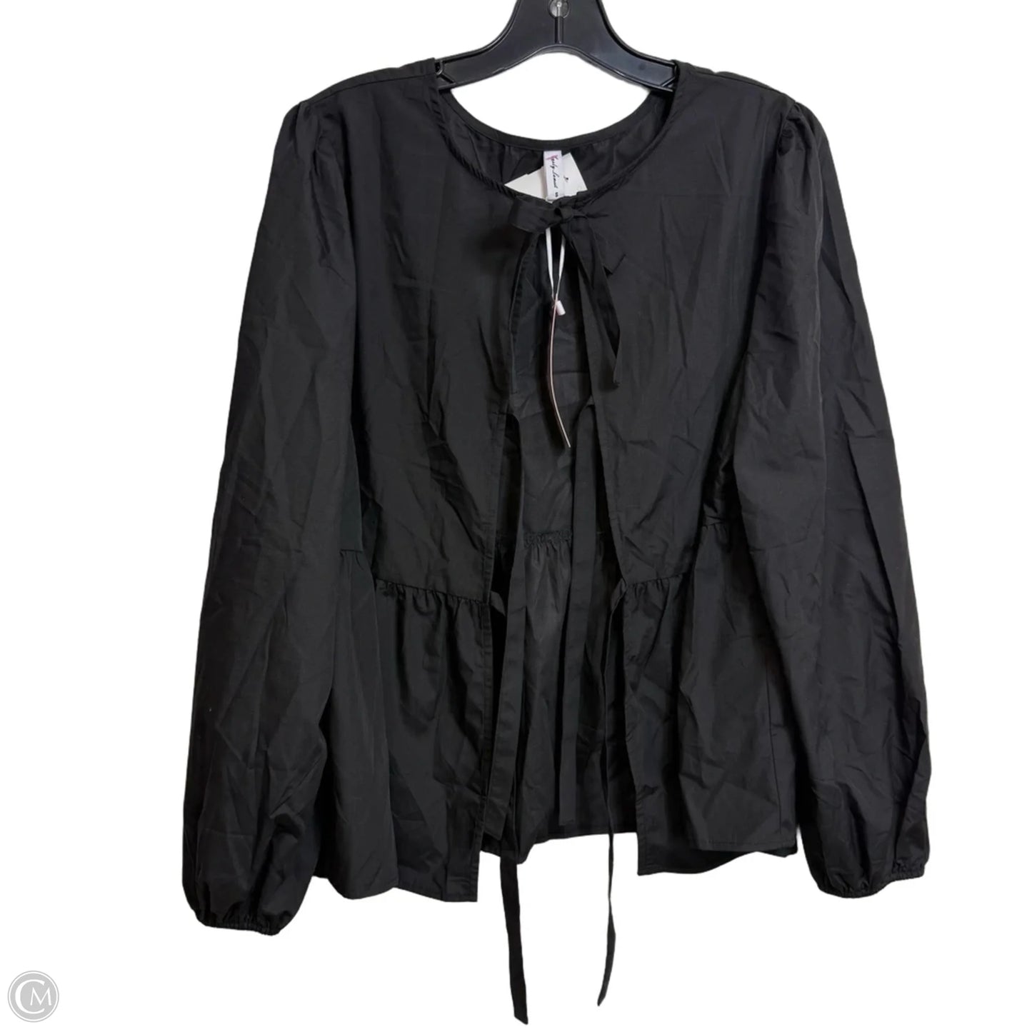 Top Long Sleeve By Clothes Mentor In Black, Size: S