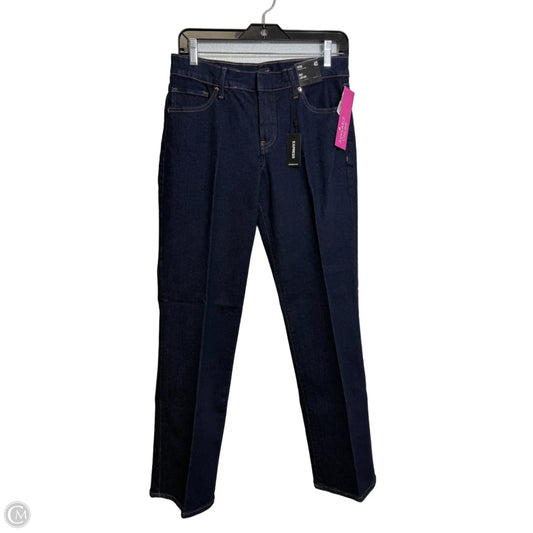 Jeans Boot Cut By Express In Blue Denim, Size: 4