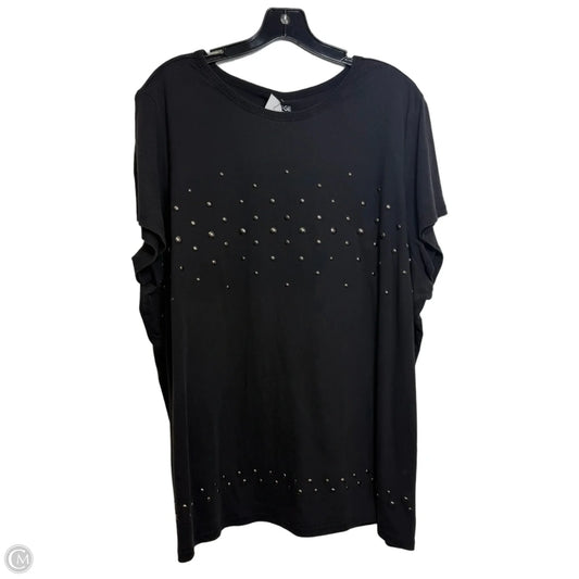 Top Short Sleeve Basic By Torrid In Black, Size: 3x