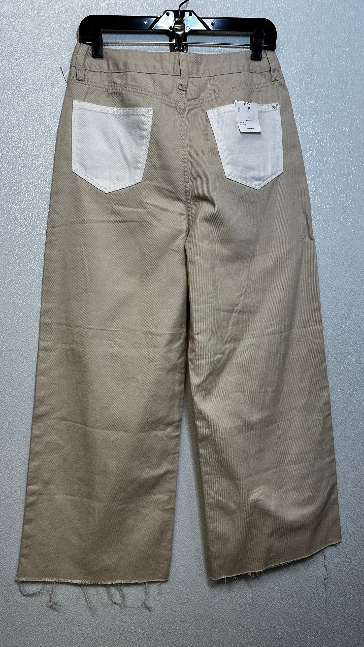 Tan Jeans Wide Leg Vigoss, Size 8