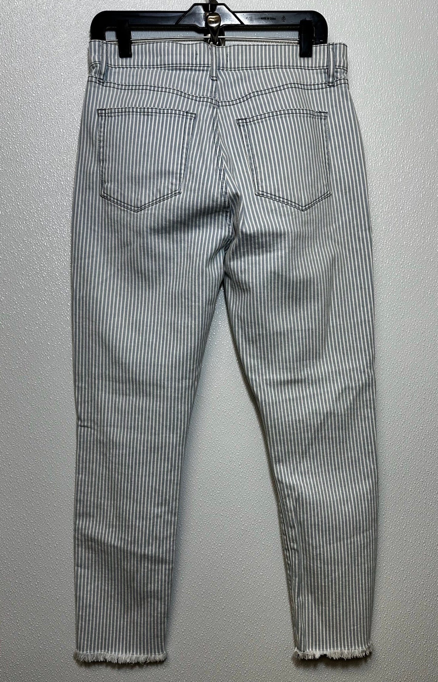 Striped Jeans Boot Cut Loft O, Size 6