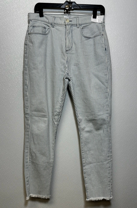 Striped Jeans Boot Cut Loft O, Size 6