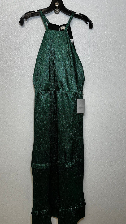 Emerald Dress Casual Midi Clothes Mentor, Size M