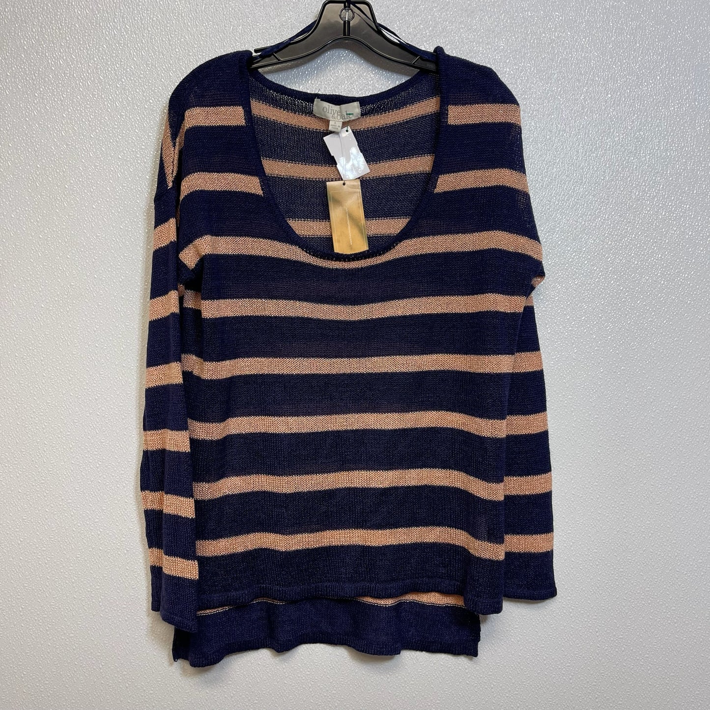 Sweater By Olive And Oak In Striped, Size: L