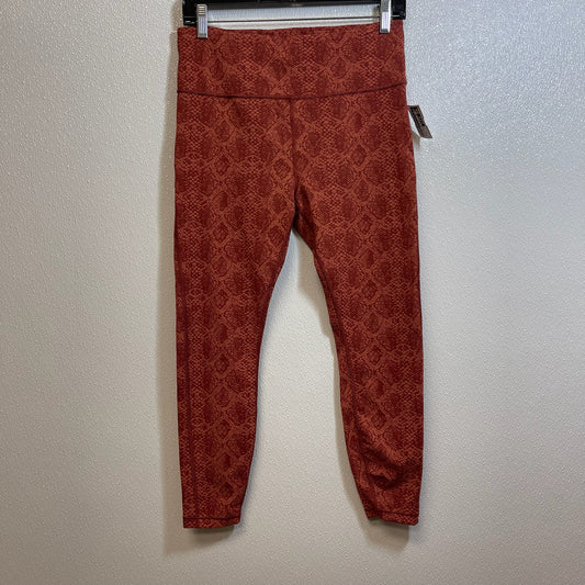 Athletic Leggings By Athleta In Rust, Size: M