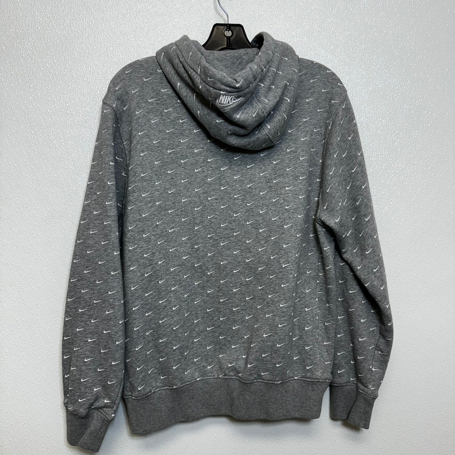 Sweatshirt Hoodie By Nike In Grey, Size: S