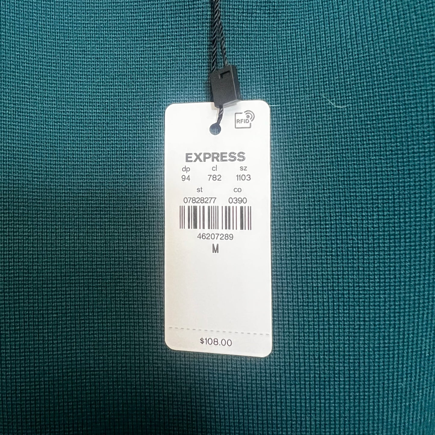 Dress Casual Midi By Express O In Emerald, Size: M