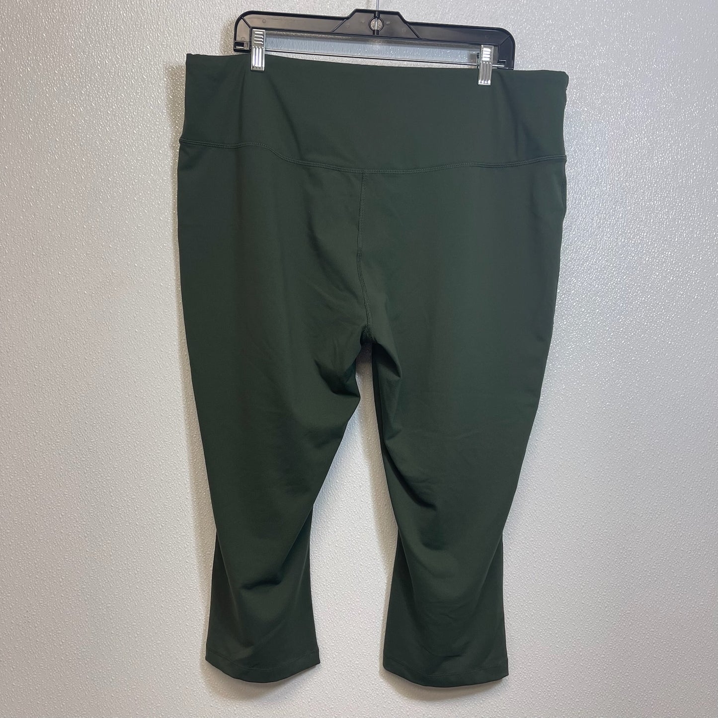 Athletic Leggings By Eddie Bauer O In Olive, Size: 2x