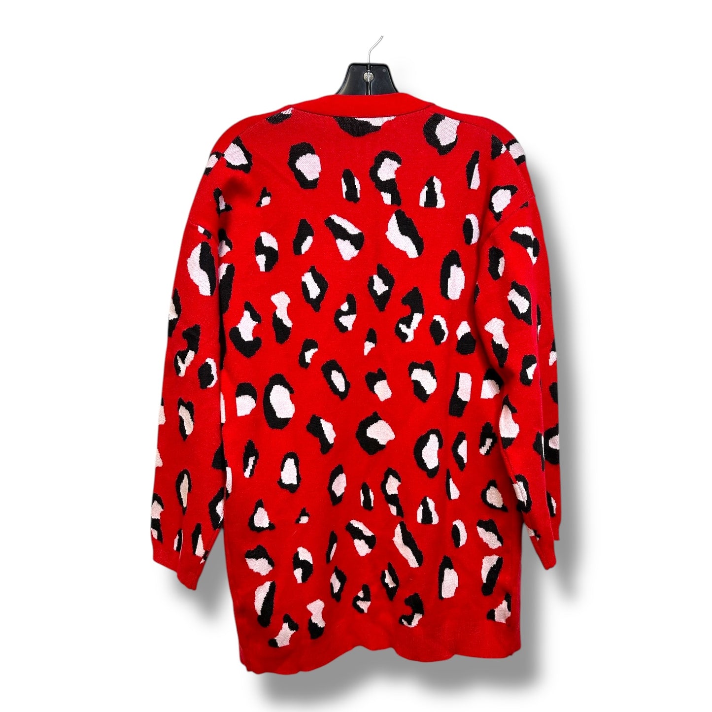 Cardigan By Clothes Mentor In Leopard Print, Size: M