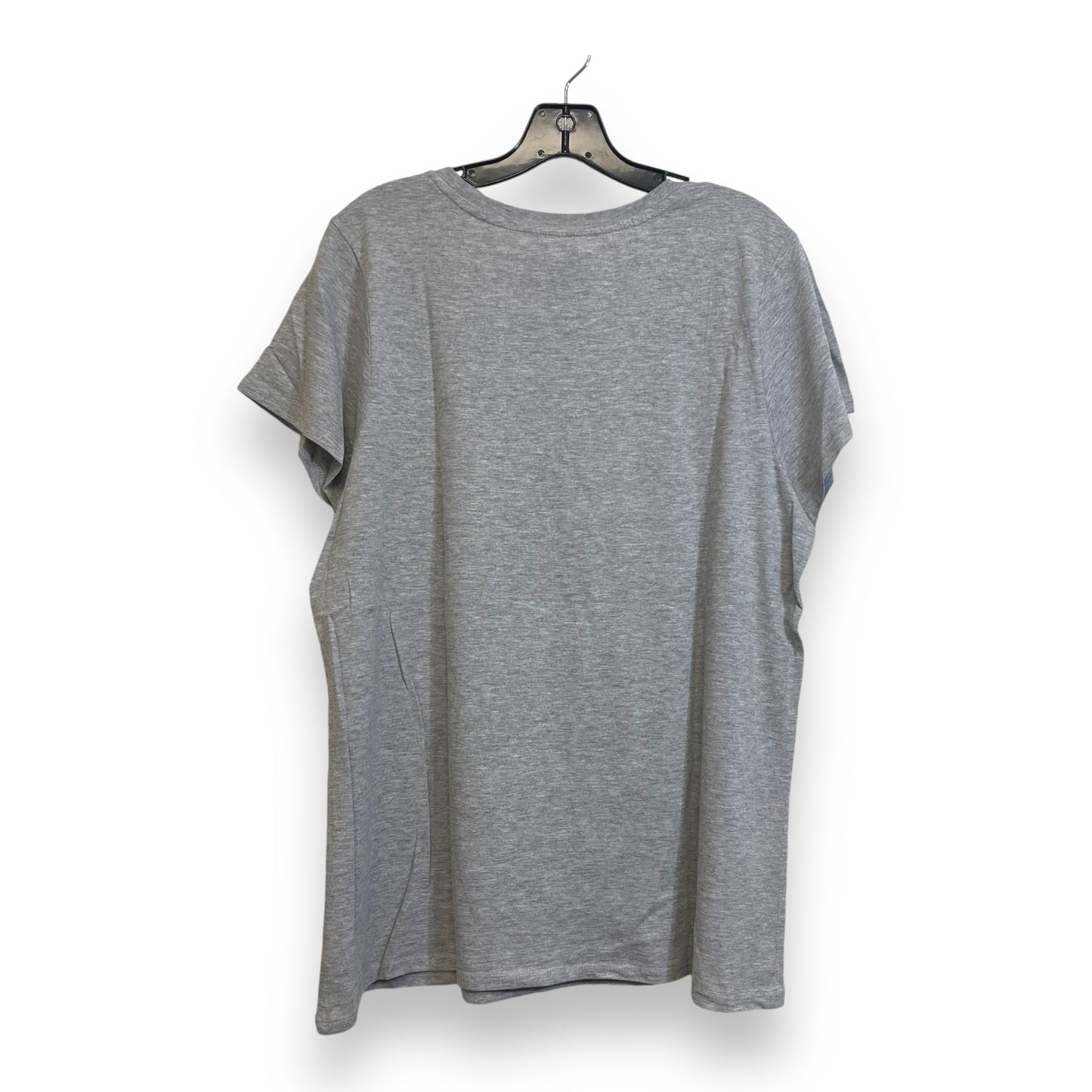 Top Short Sleeve By Clothes Mentor In Grey, Size: L