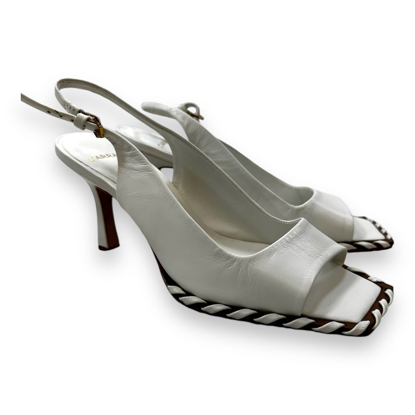 Shoes Heels Kitten By CARRANO In White, Size: 7