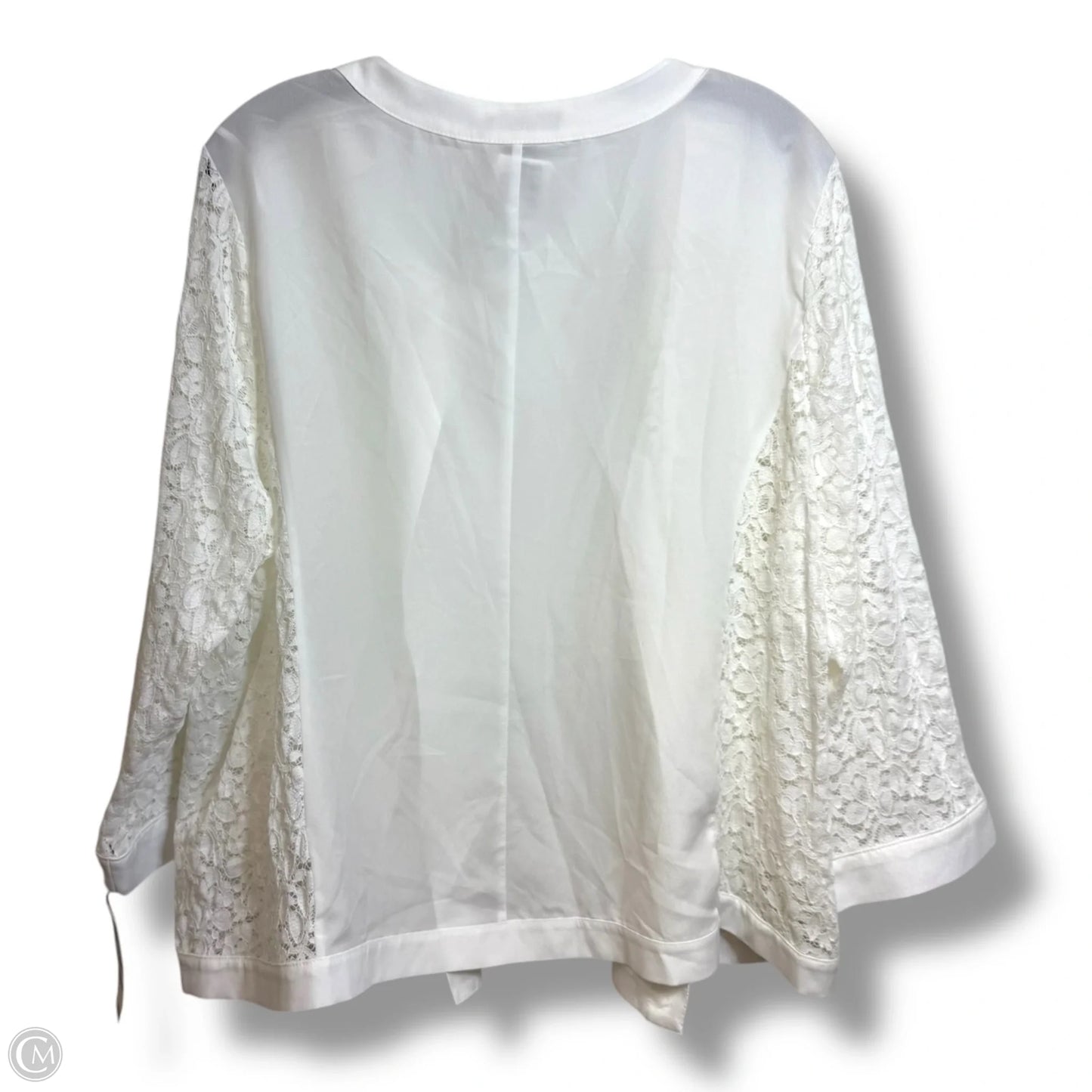 Cardigan By Alfani In White, Size: 1x