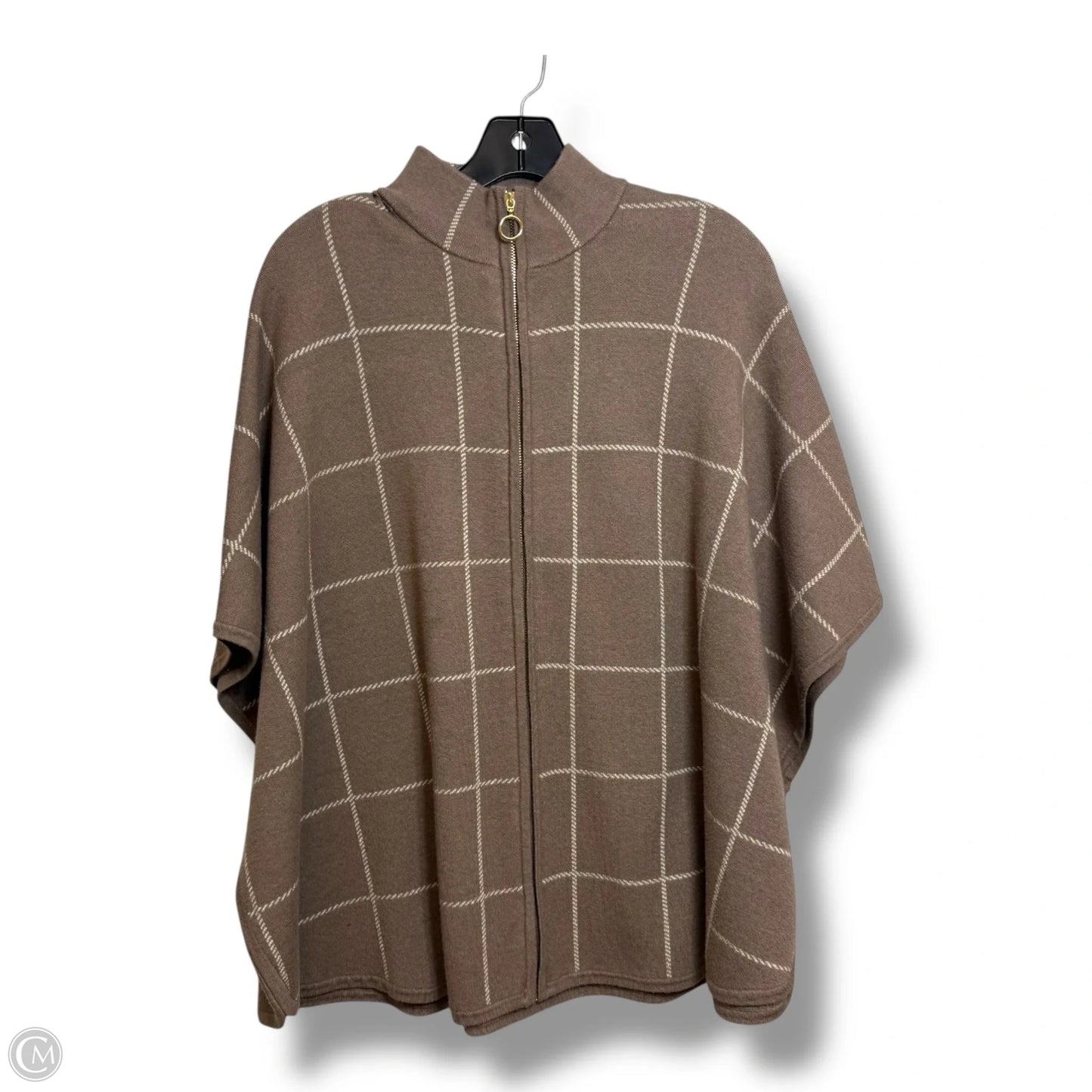 Vest Fleece By Tahari By Arthur Levine In Brown, Size: M