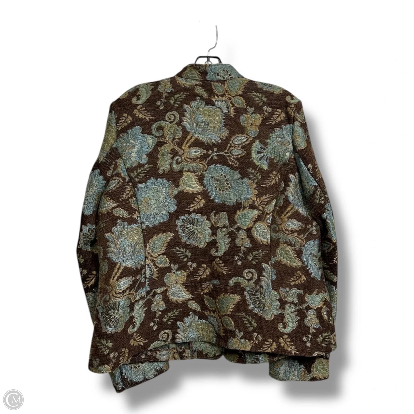 Blazer By Clothes Mentor In Brown, Size: L