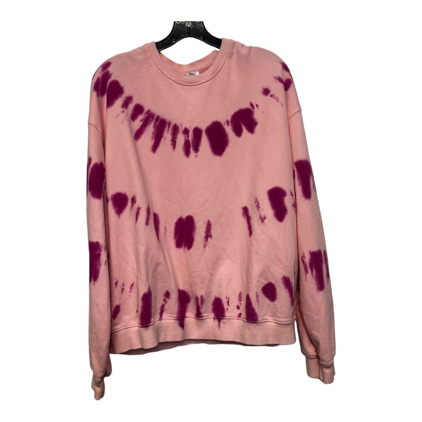 Sweatshirt Crewneck By Le Lis In Pink, Size: L