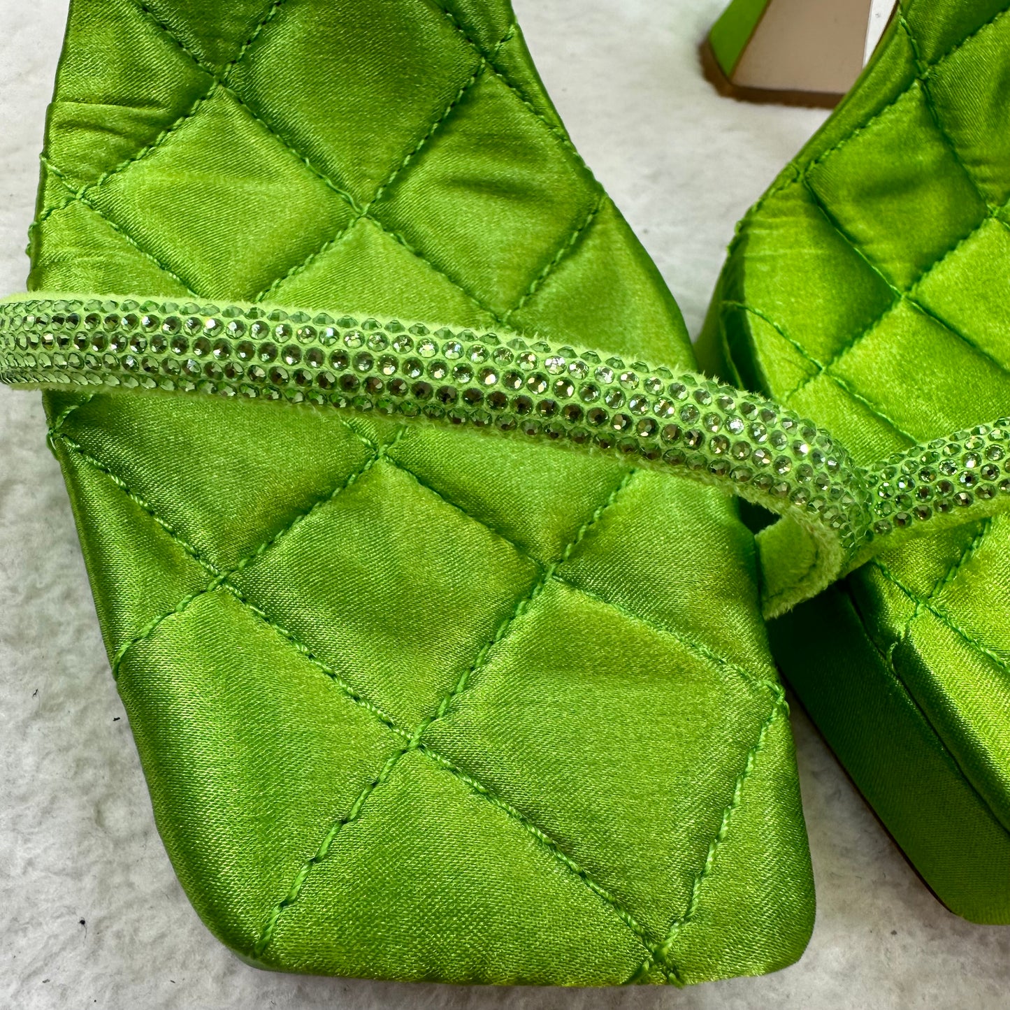 Green Shoes Heels Block Jeffery Campbell, Size 8