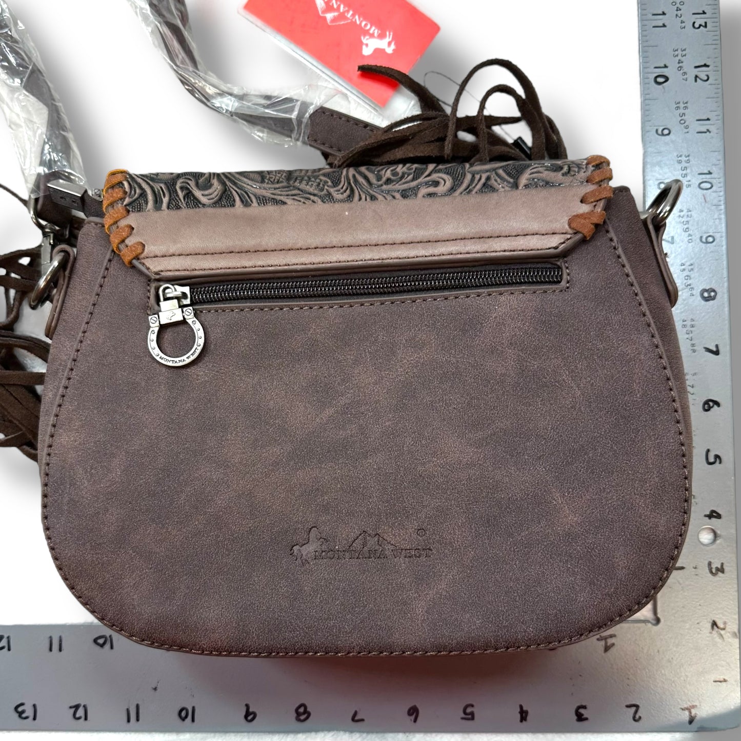 Crossbody Leather By Clothes Mentor, Size: Medium