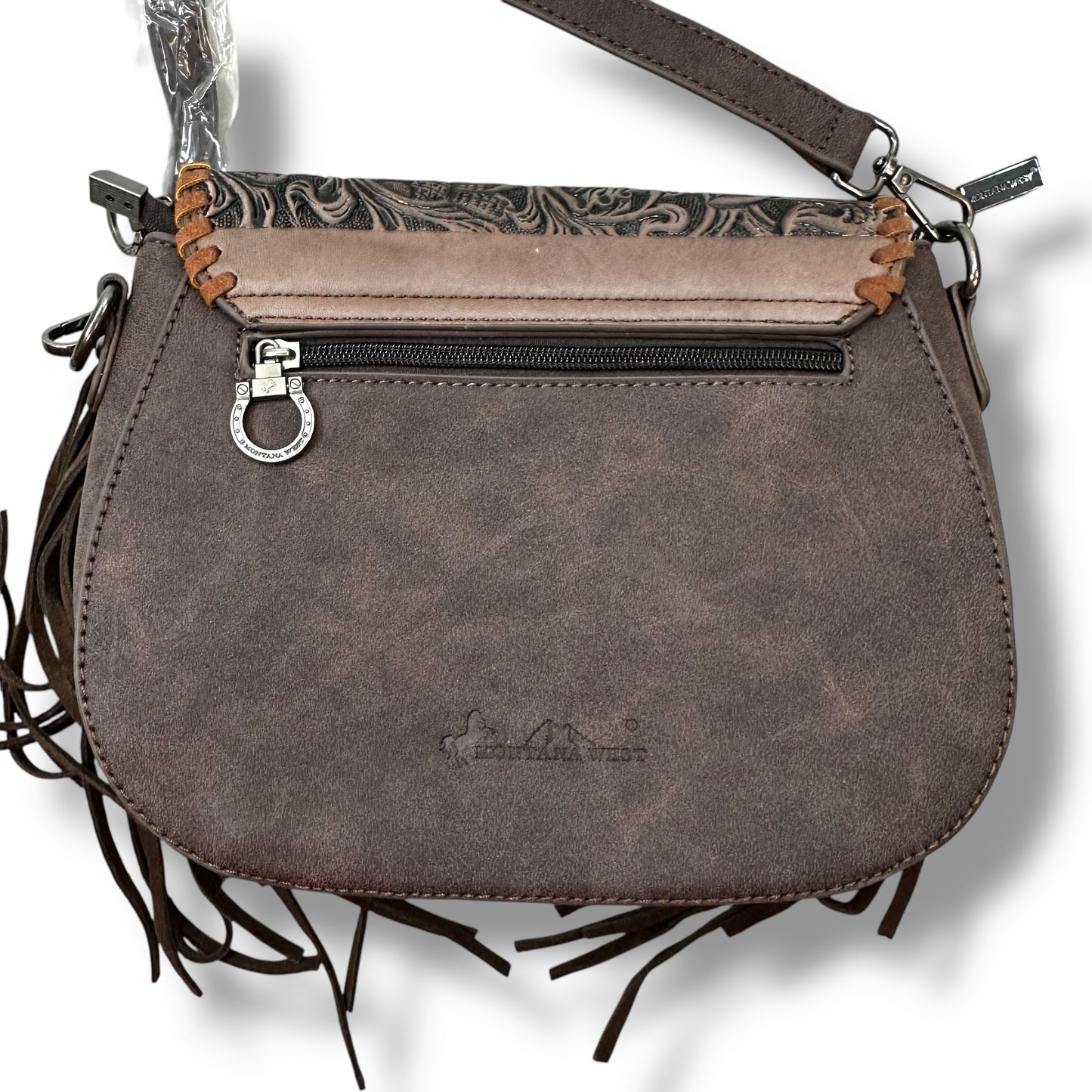 Crossbody Leather By Clothes Mentor, Size: Medium