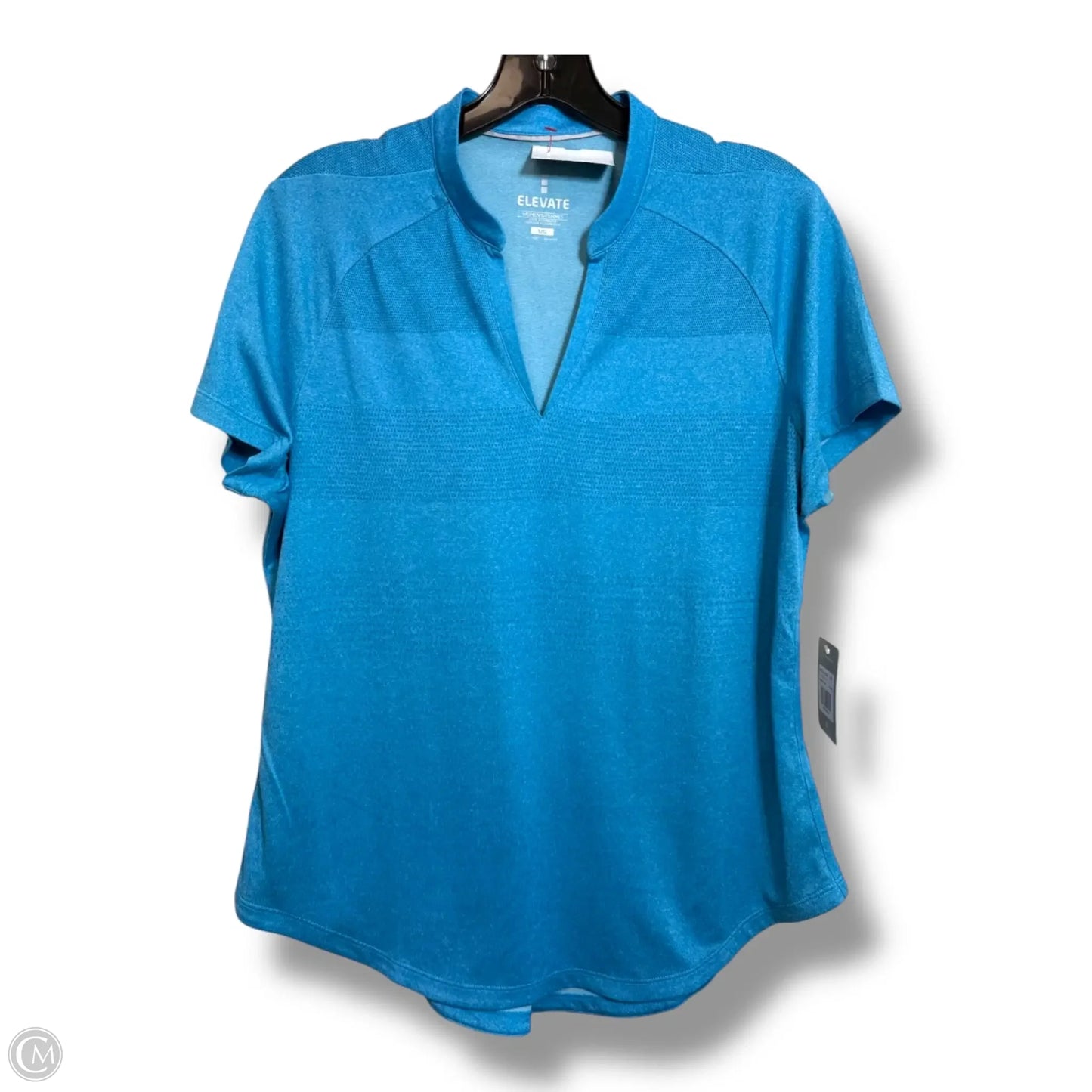 Athletic Top Short Sleeve By Clothes Mentor In Blue, Size: L