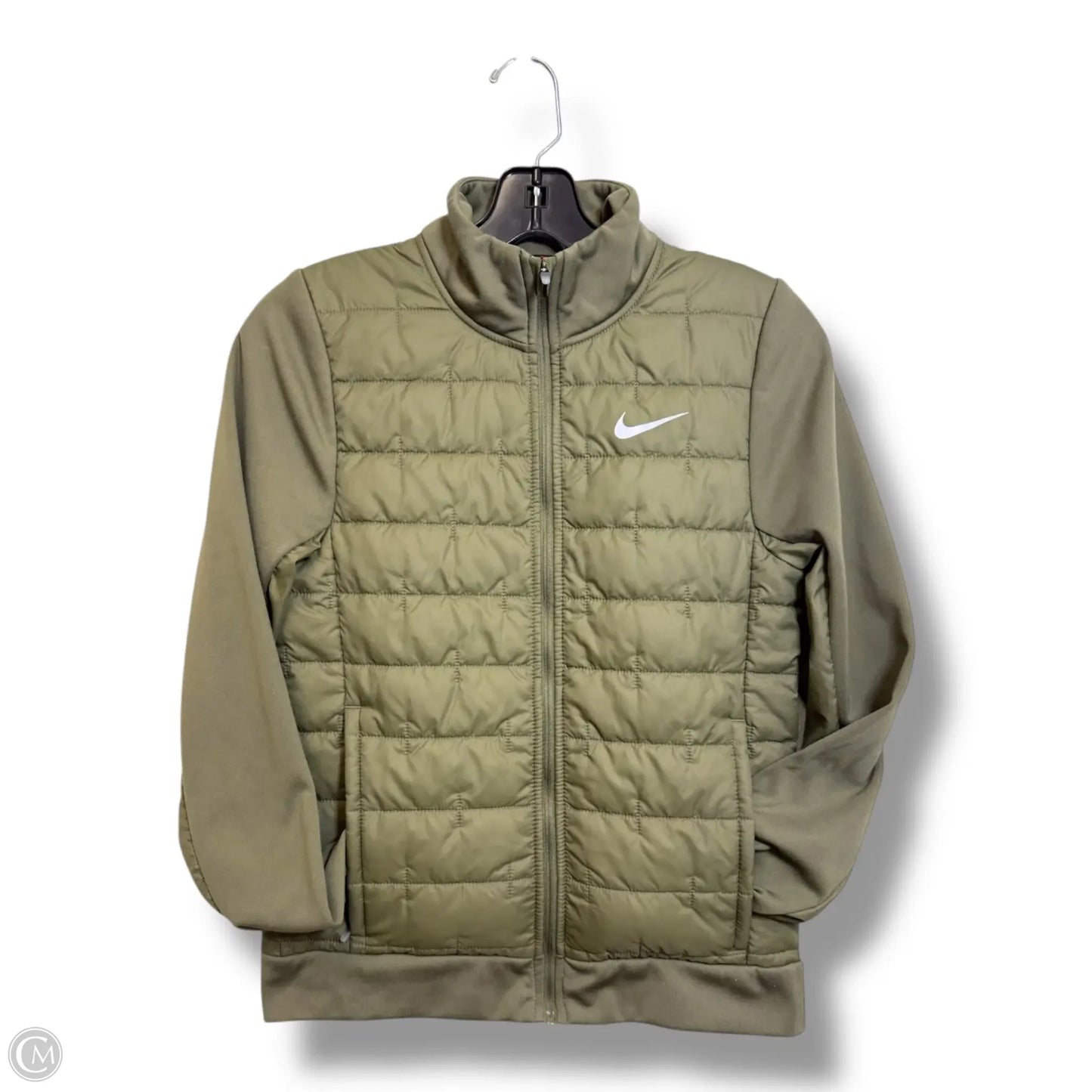 Athletic Jacket By Nike Apparel In Green, Size: Xs