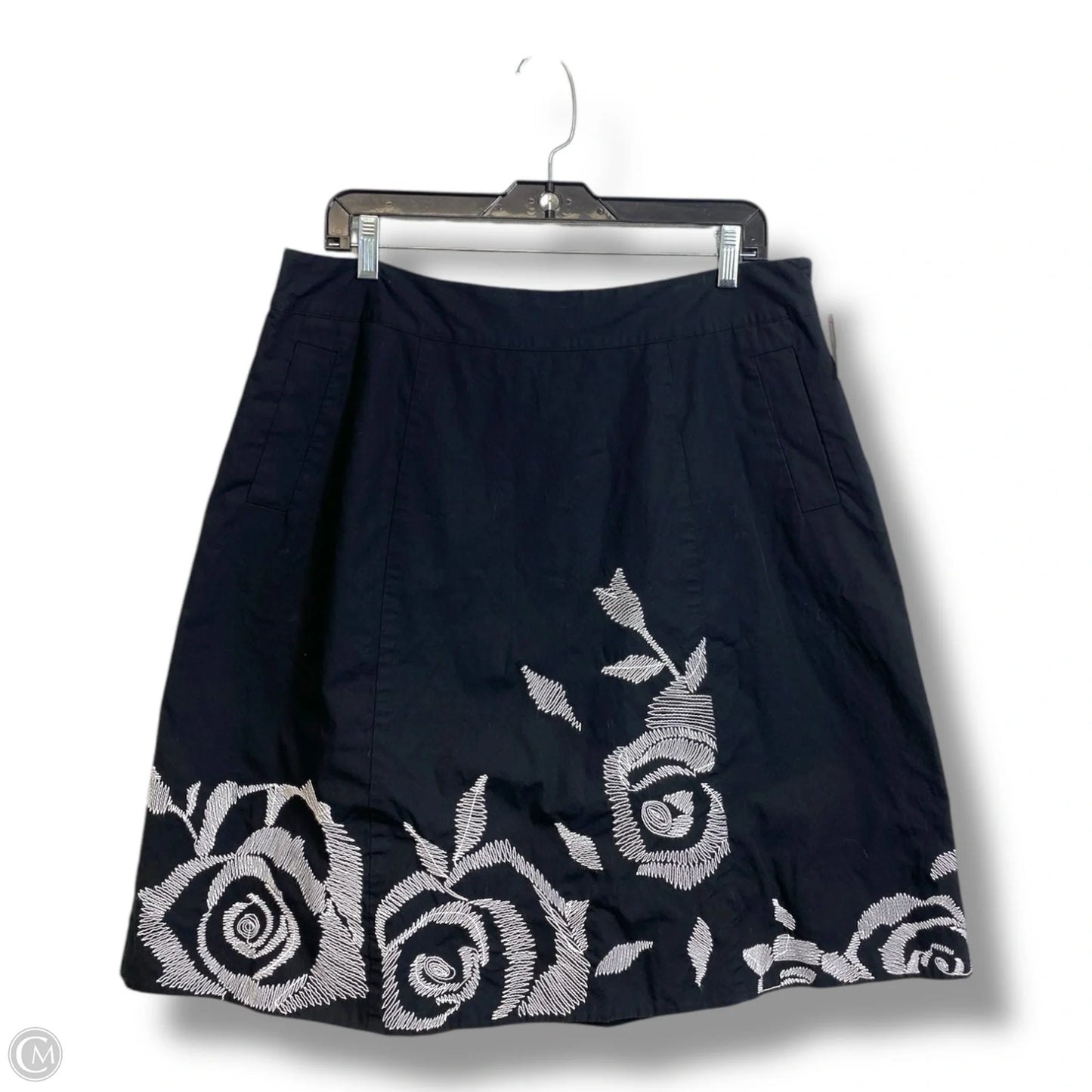Skirt Midi By Liz And Co In Black, Size: 14