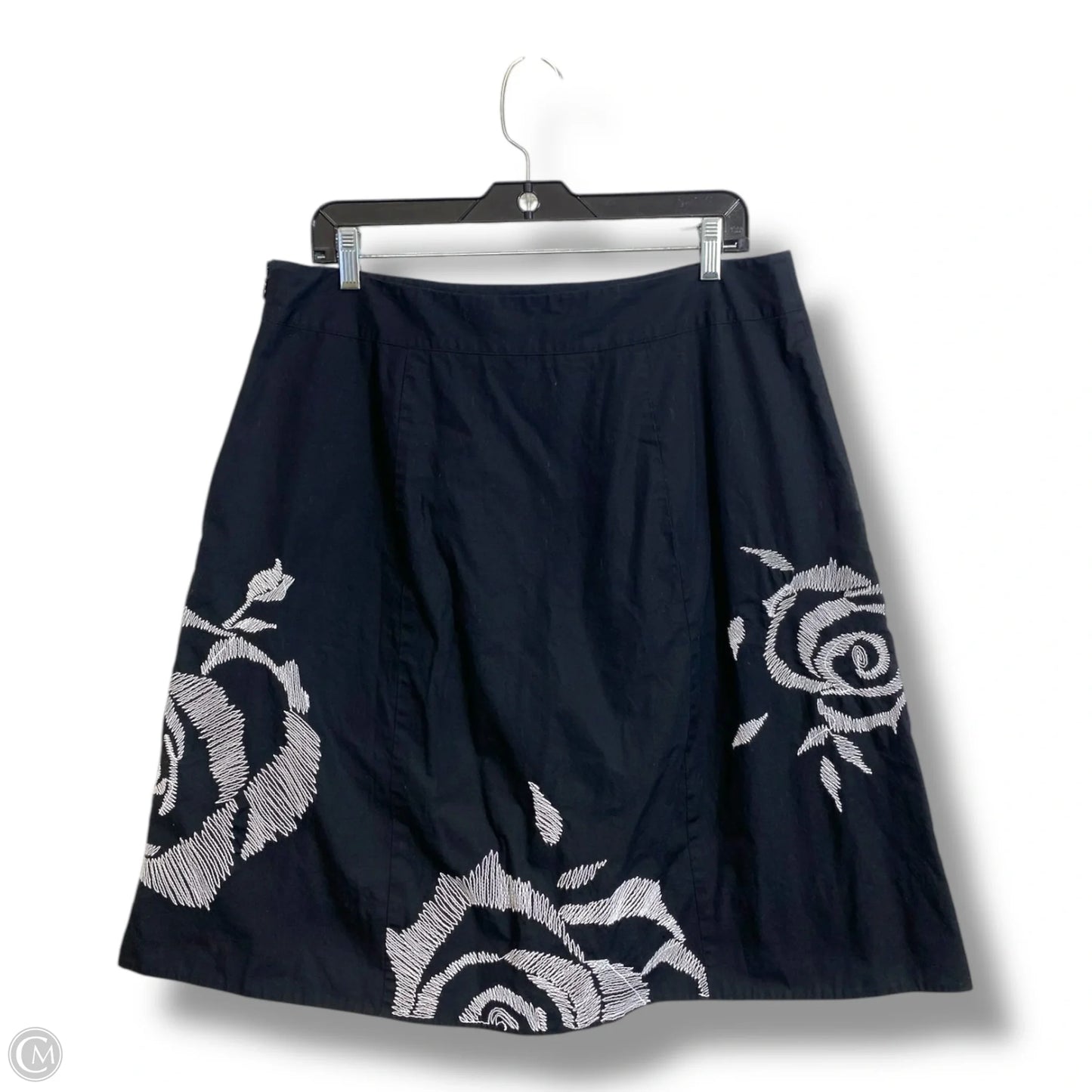 Skirt Midi By Liz And Co In Black, Size: 14