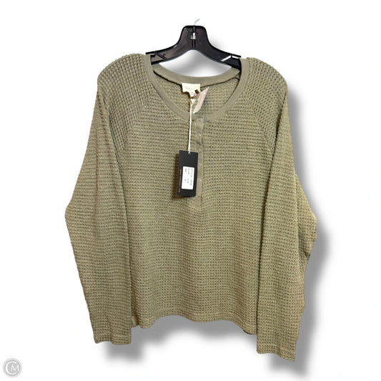 Top Long Sleeve By 143 Story In Green, Size: S