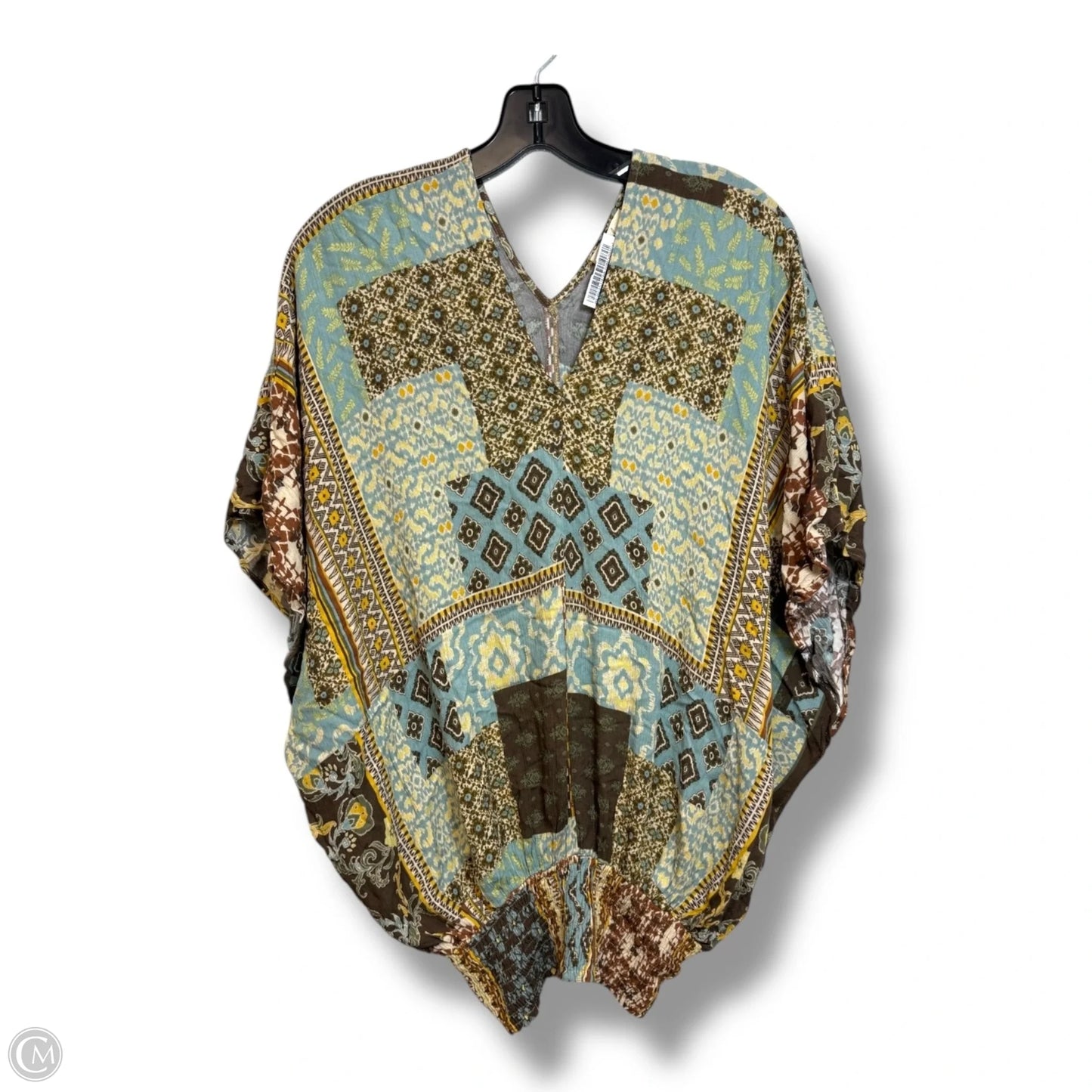Top Short Sleeve By Easel In Multi-colored, Size: S