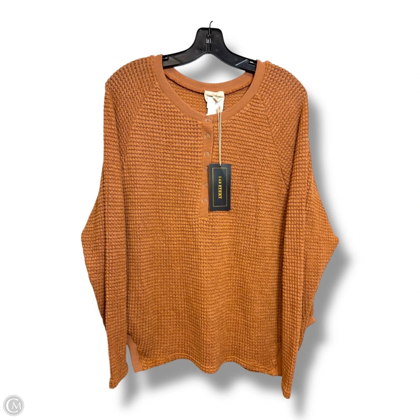 Top Long Sleeve By 143 Story In Orange, Size: S