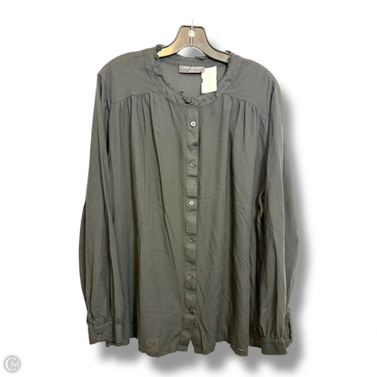 Top Long Sleeve By Lane Bryant In Black, Size: 2x
