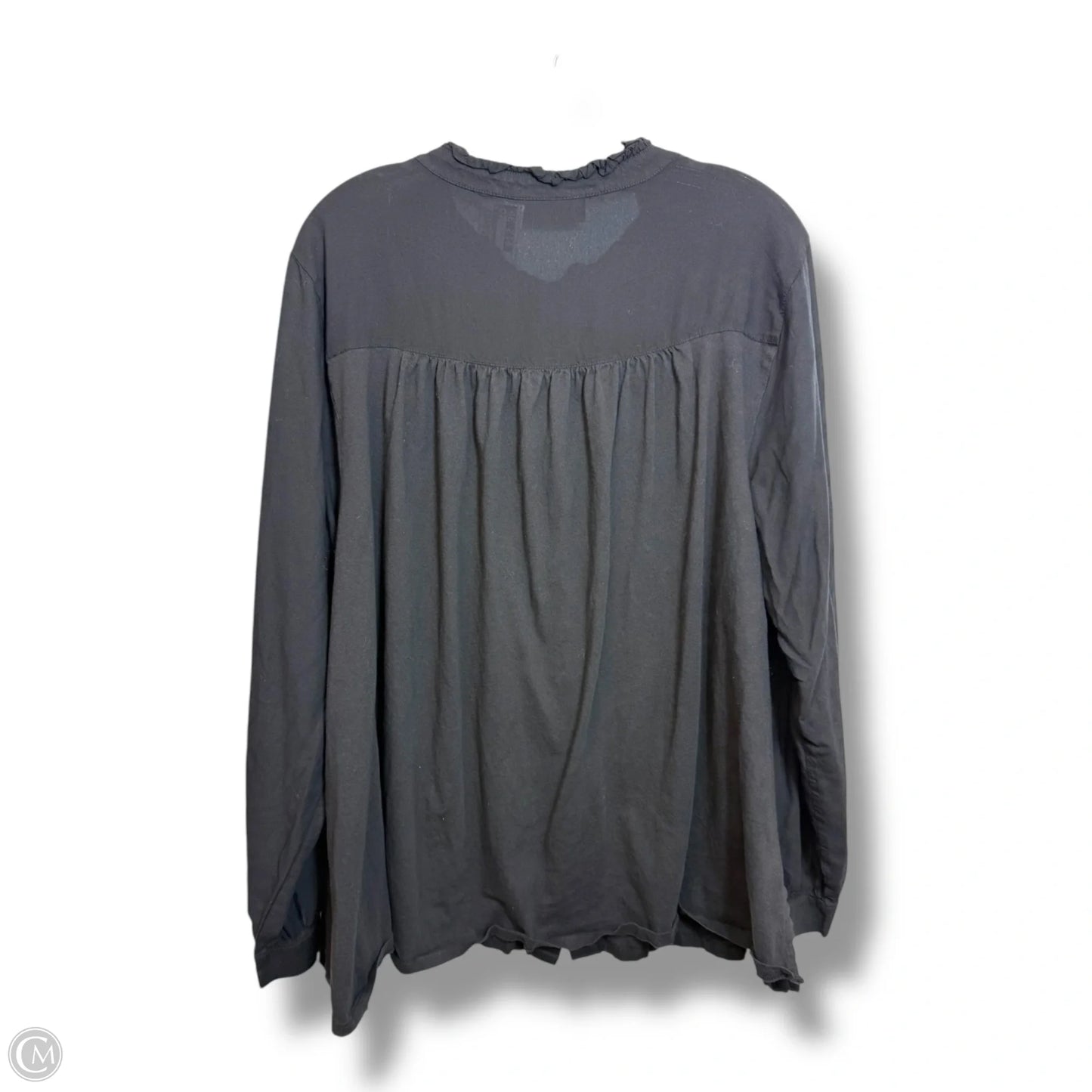 Top Long Sleeve By Lane Bryant In Black, Size: 2x