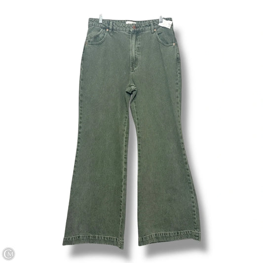 Jeans HIGH RISE FLARE By Rollas In Green, Size: 14