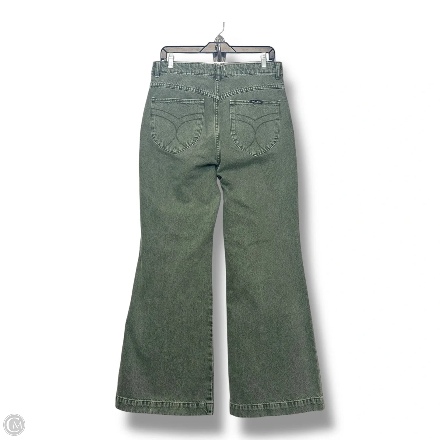 Jeans HIGH RISE FLARE By Rollas In Green, Size: 14