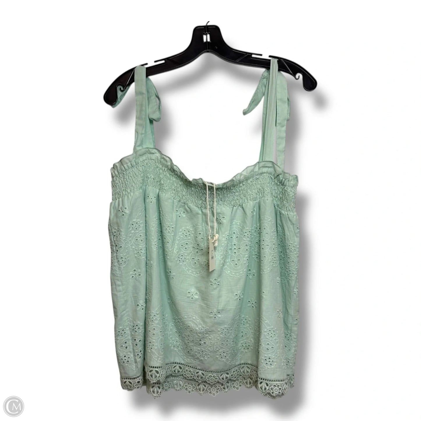 Top Sleeveless By Clothes Mentor In Green, Size: L