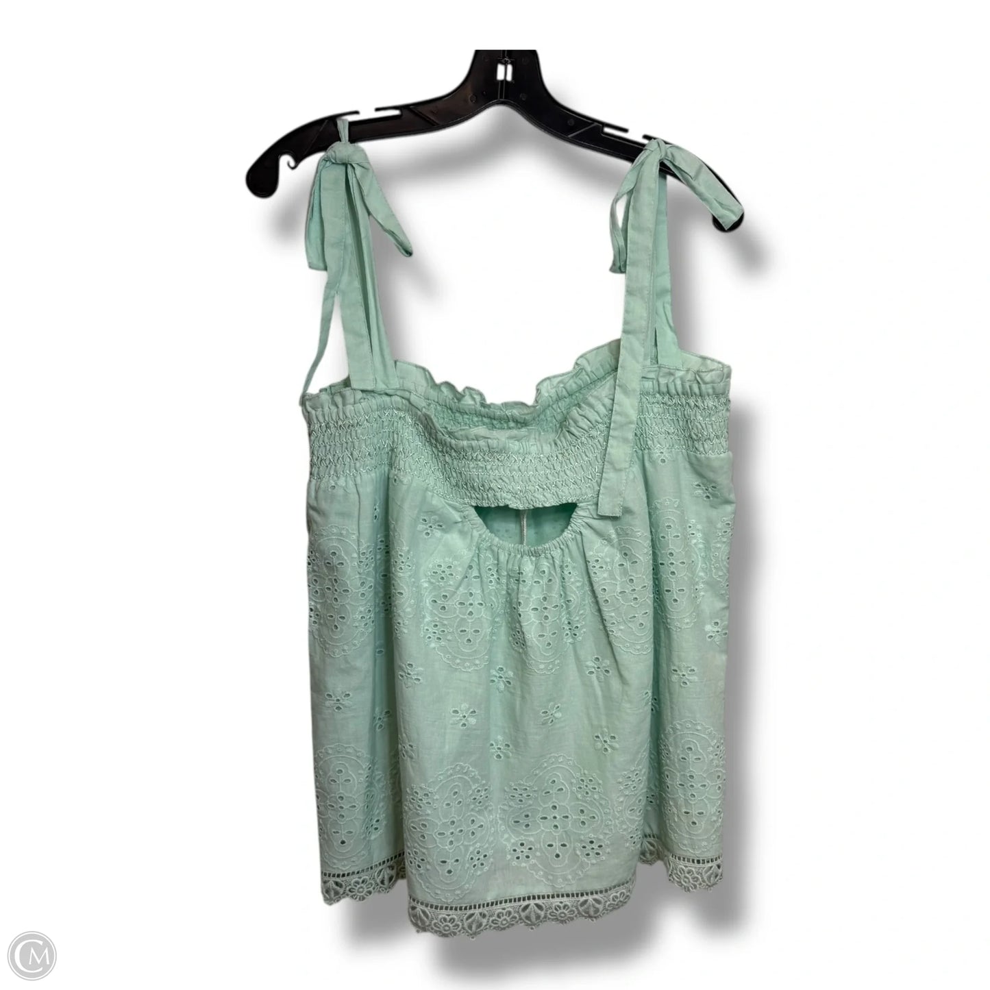 Top Sleeveless By Clothes Mentor In Green, Size: L
