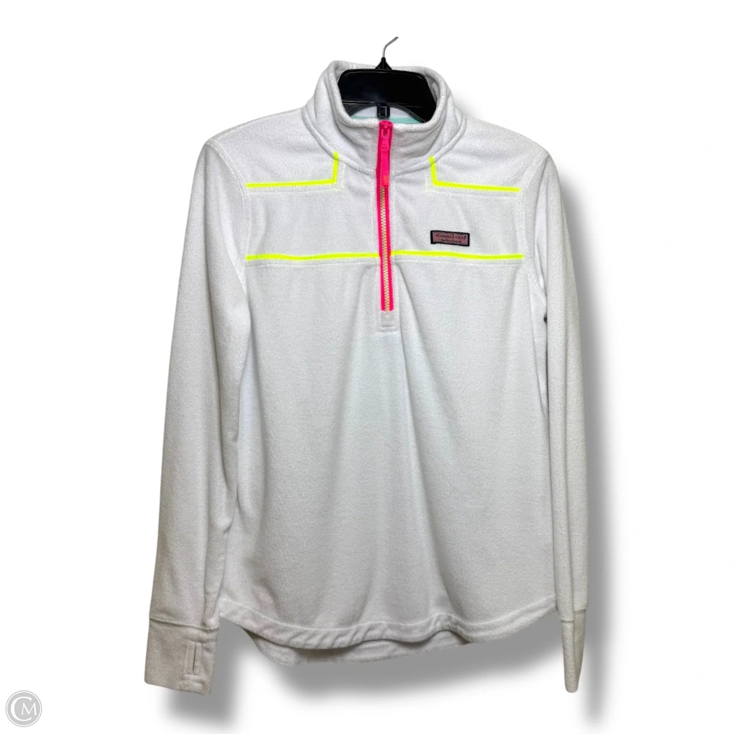 Athletic Sweatshirt Collar By Vineyard Vines In White, Size: S