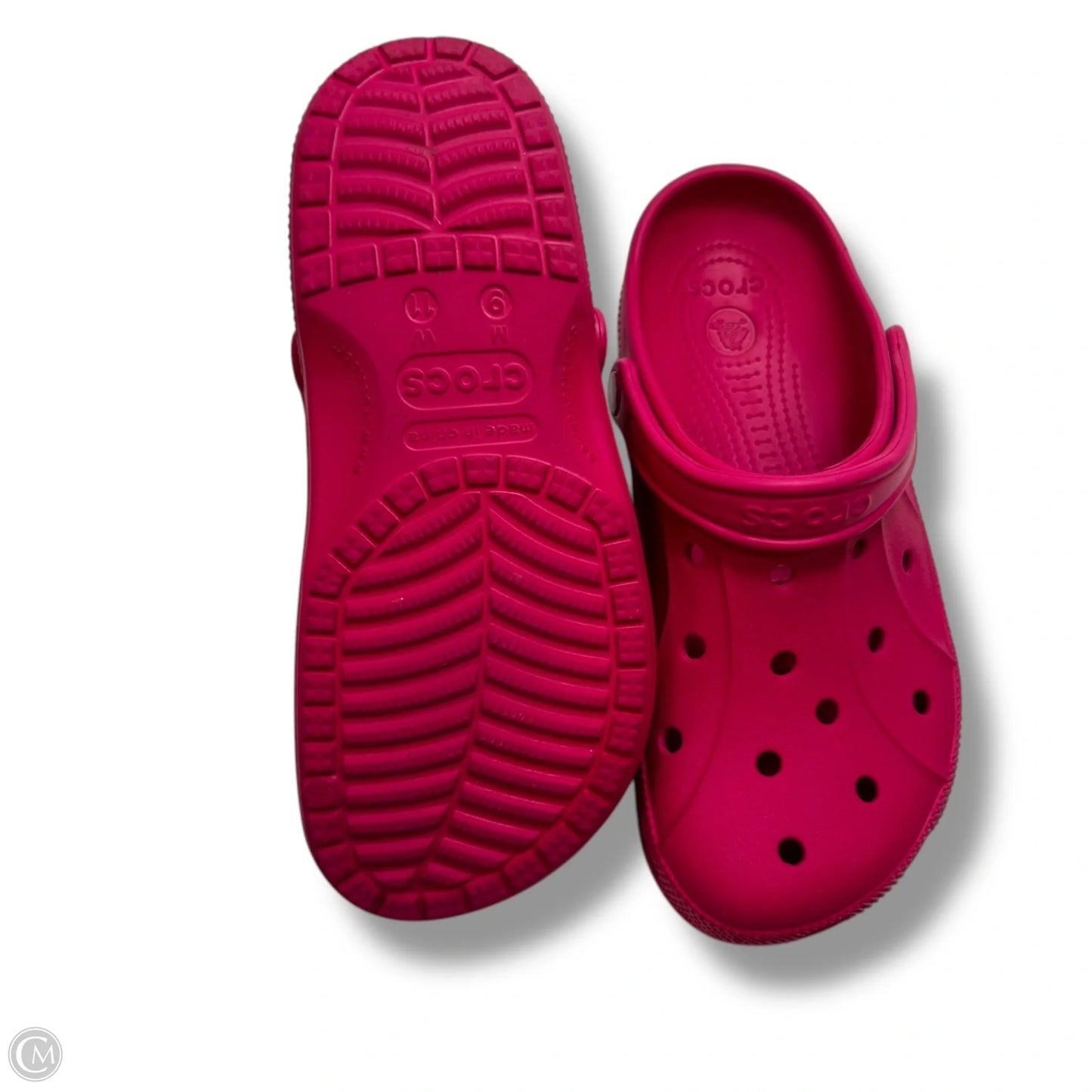 Shoes Flats By Crocs In Pink, Size: 11