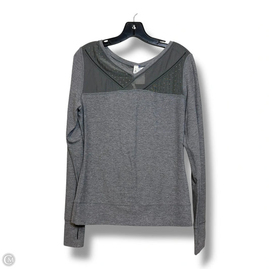 Athletic Top Long Sleeve Crewneck By Lululemon In Grey, Size: 8