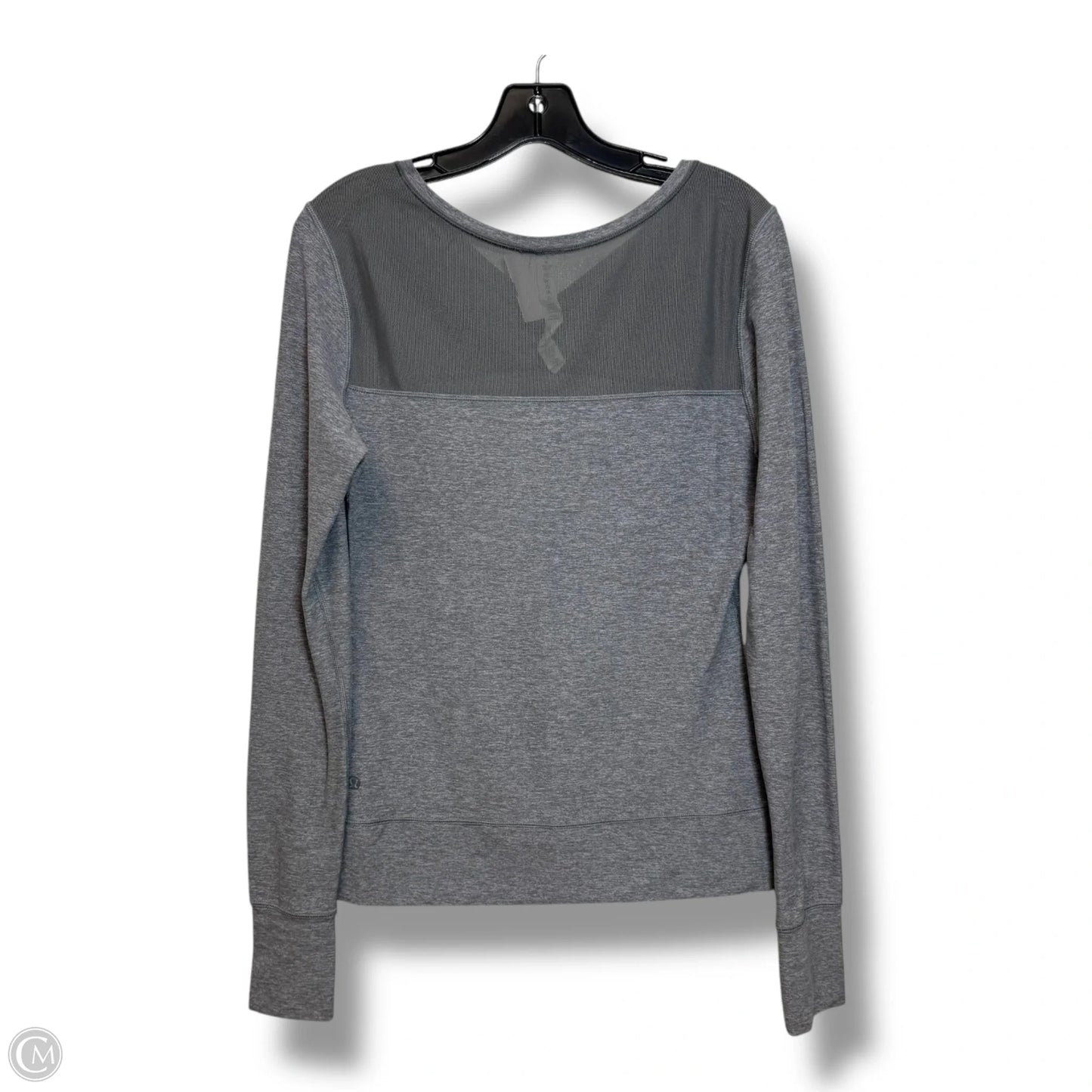 Athletic Top Long Sleeve Crewneck By Lululemon In Grey, Size: 8