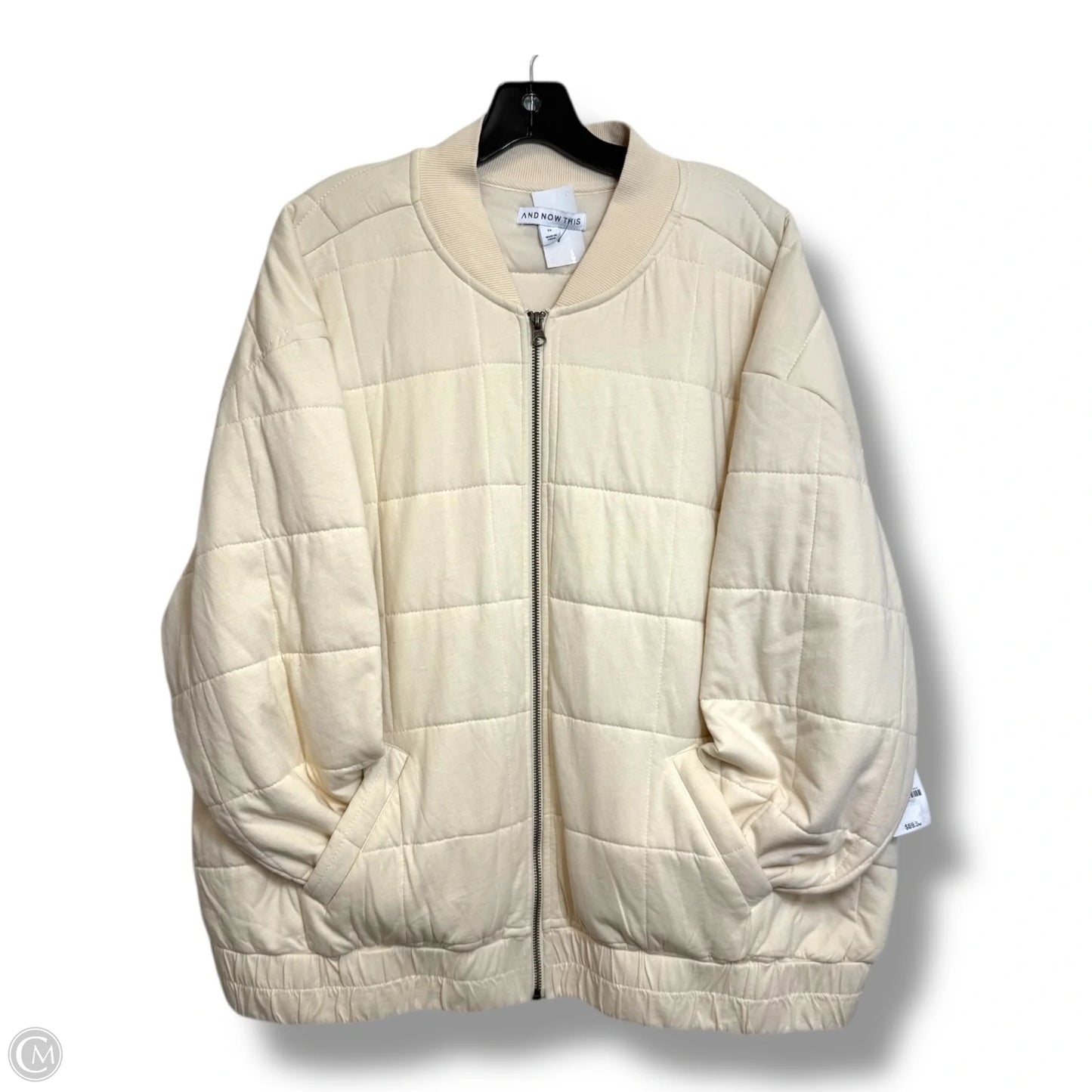 Jacket Other By Clothes Mentor In Cream, Size: 2x