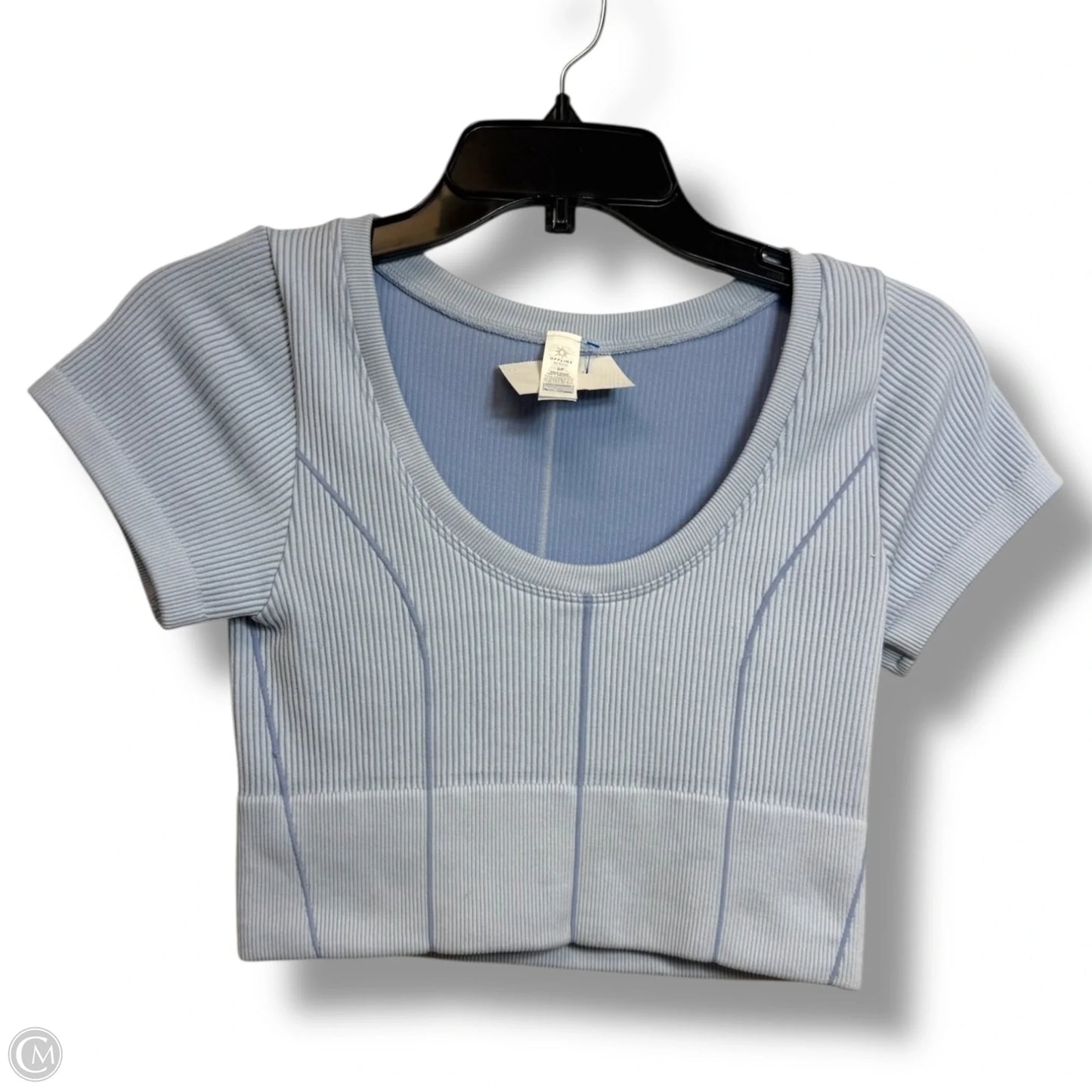Athletic Top Short Sleeve By Aerie In Blue, Size: S