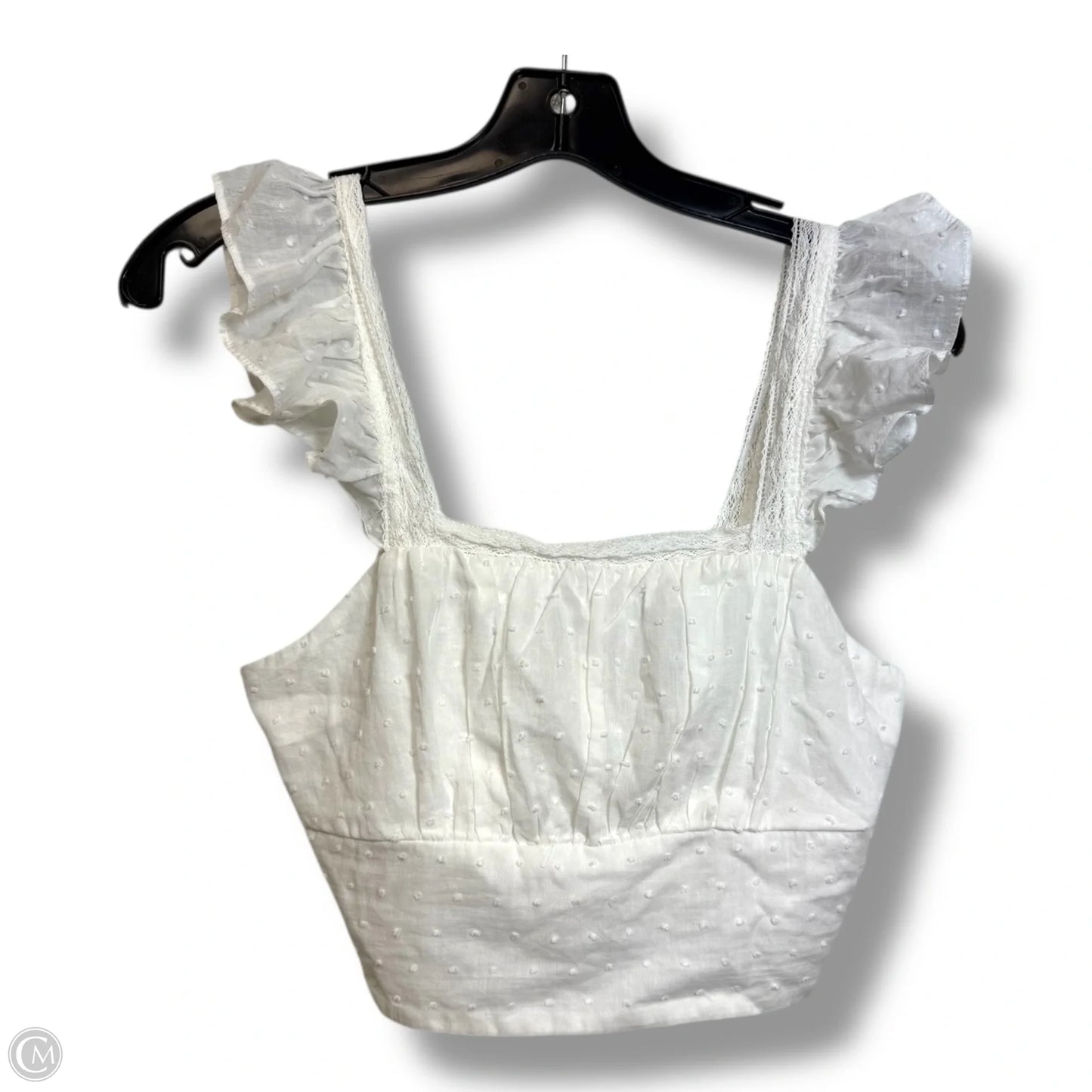Top Sleeveless By Francesca's In White, Size: S