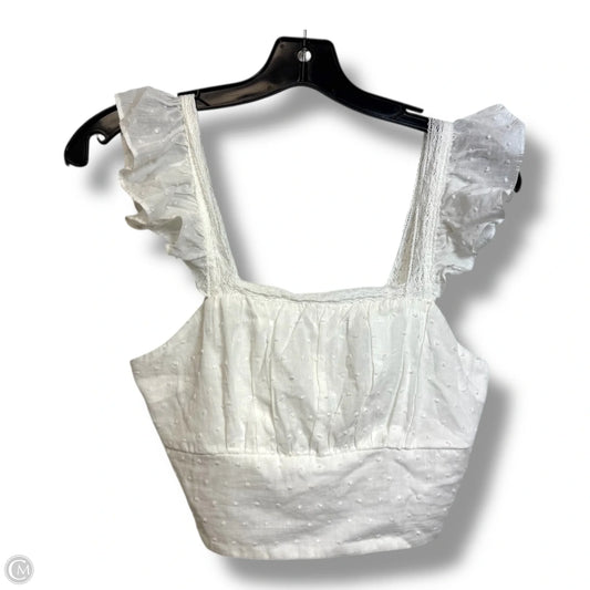 Top Sleeveless By Francesca's In White, Size: S